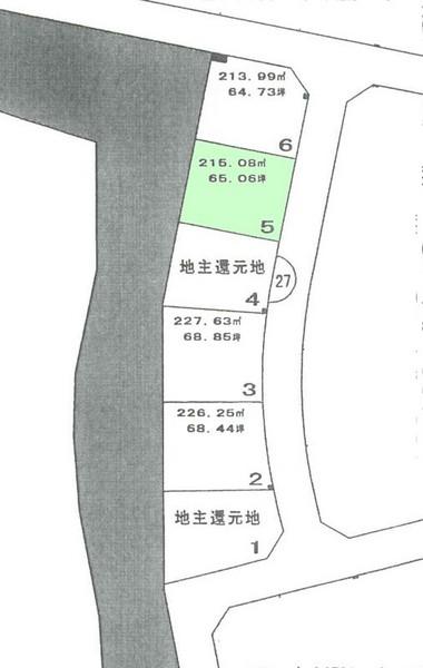 Compartment figure. Land price 12,797,000 yen, Land area 215.08 sq m