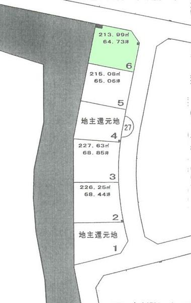 Compartment figure. Land price 12,987,000 yen, Land area 213.99 sq m