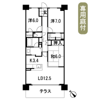 Floor: 3LDK + 2WIC, occupied area: 80.01 sq m, Price: 22,400,000 yen, now on sale