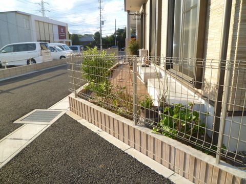 Garden. Entrance before is also less quiet pedestrian traffic