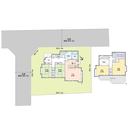 Floor plan. 28,680,000 yen, 4LDK, Land area 191.38 sq m , Building area 112.61 sq m