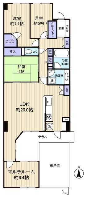 Floor plan. 4LDK, Price 14.9 million yen, Footprint 100.66 sq m floor plan