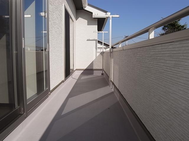 Balcony. South balcony that spans two rooms