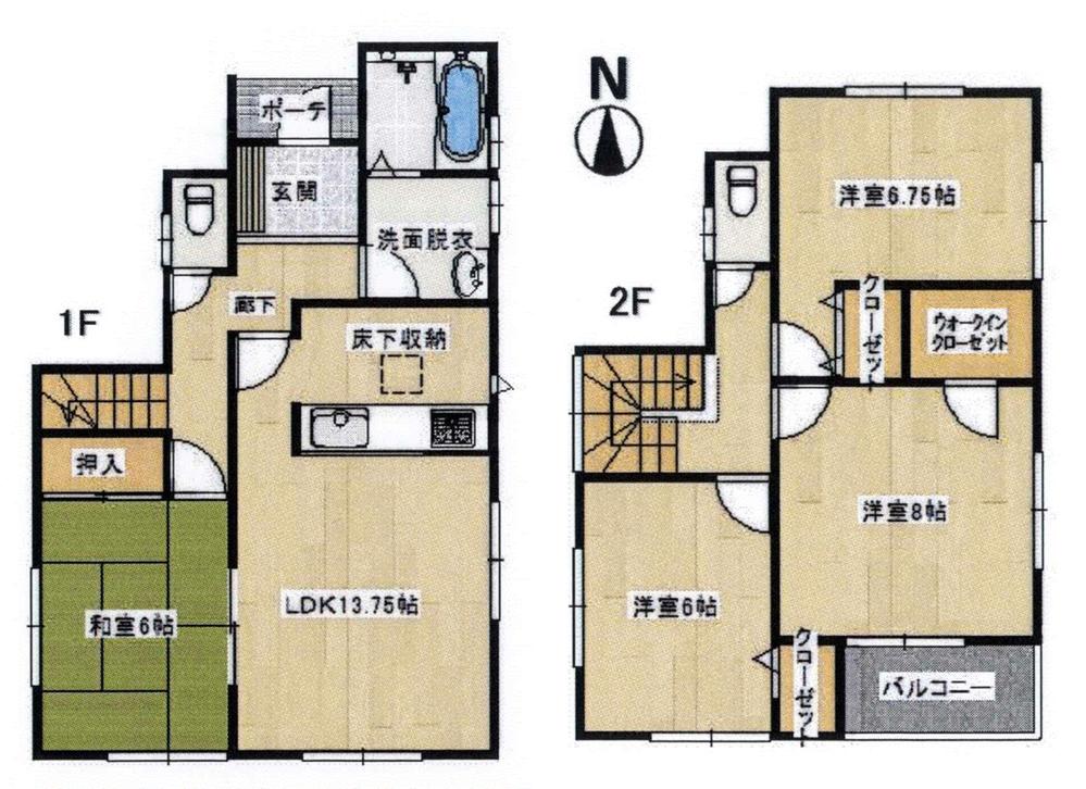 Floor plan. (3 Building), Price 29,800,000 yen, 4LDK+S, Land area 113.27 sq m , Building area 98.12 sq m