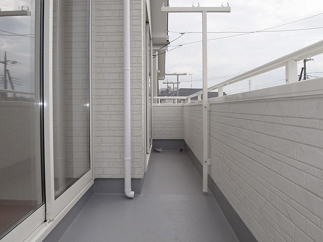 Balcony. South balcony that spans two rooms