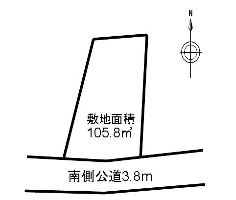Compartment figure. Land price 12 million yen, Land area 105.8 sq m