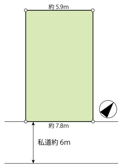 Compartment figure. Land price 10.8 million yen, Land area 144 sq m compartment view