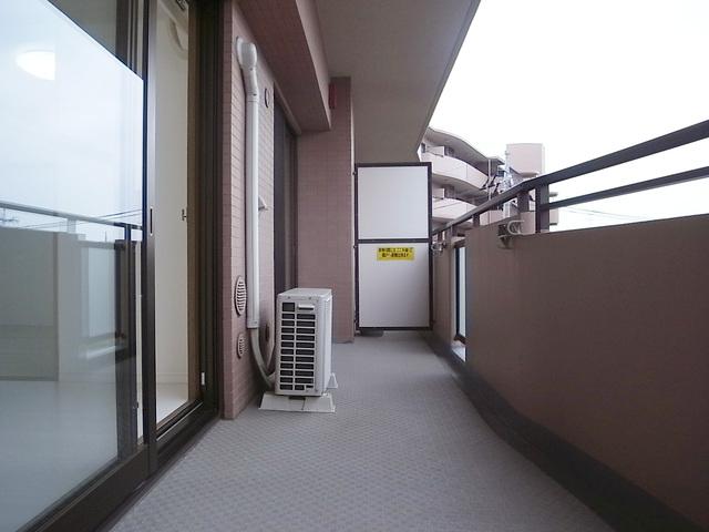 Balcony. Balcony that spans two rooms