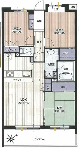 Floor plan. 3LDK, Price 25,800,000 yen, Occupied area 70.26 sq m , Walk-in closet with that confidence on the balcony area 11.76 sq m storage capacity!