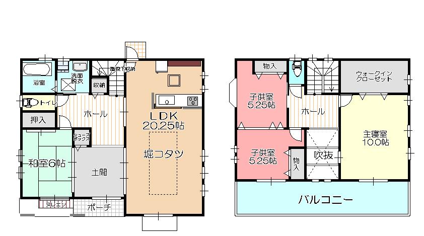 Floor plan. 35 million yen, 4LDK, Land area 654.54 sq m , Building area 126.27 sq m