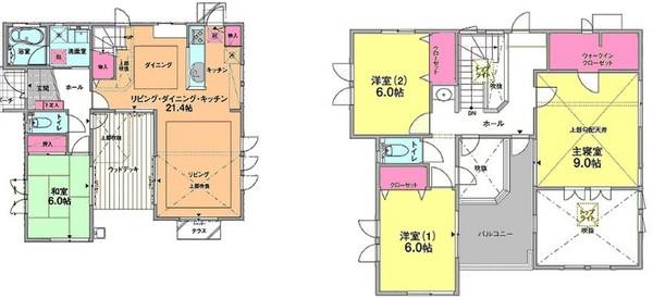 Floor plan. (3-24-5), Price 37,221,000 yen, 4LDK+S, Land area 225.35 sq m , Building area 122.67 sq m