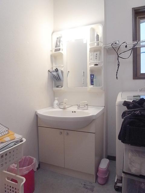Wash basin, toilet. 1F vanity shower