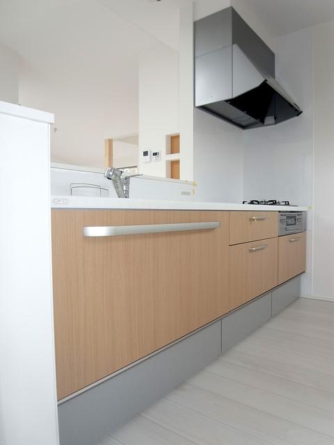 Kitchen. Face-to-face system kitchen bouncing of conversation