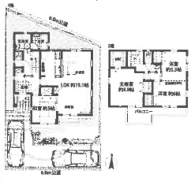 Floor plan. 28.8 million yen, 4LDK + S (storeroom), Land area 149.95 sq m , Building area 109.3 sq m