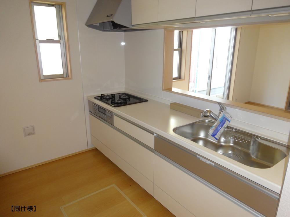 Same specifications photo (kitchen).  ☆ Popular face-to-face system Kitchen ☆  ◆ Artificial marble top  ◆ With water purifier  ◆ Useful underfloor storage there (Photo example of construction)