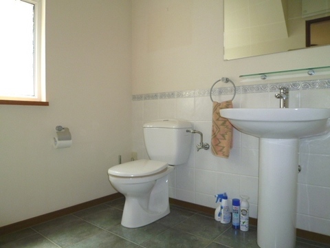 Toilet. The first floor of the toilet with hand-washing facilities