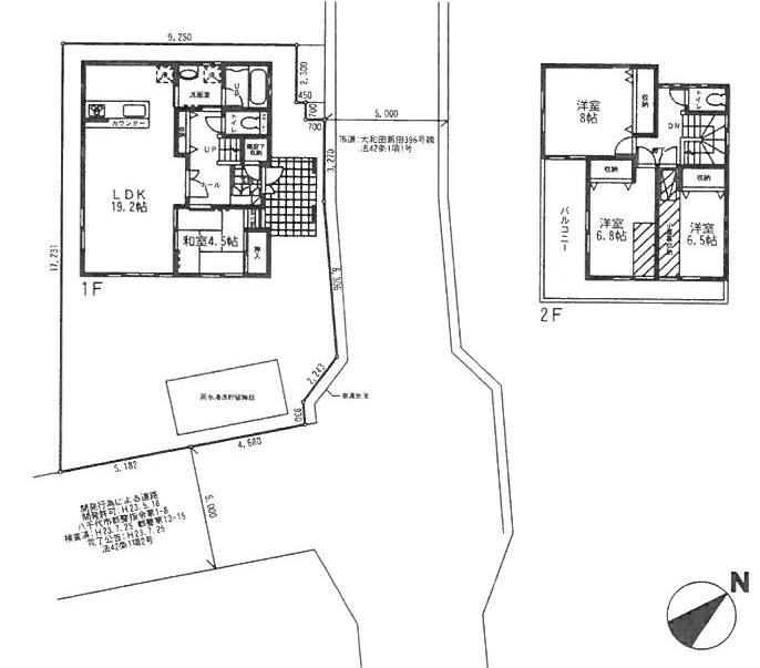 Floor plan. (1 Building), Price 46,500,000 yen, 4LDK, Land area 165.87 sq m , Building area 112.12 sq m