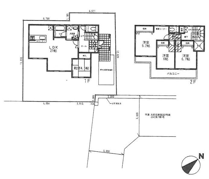 Floor plan. (12 Building), Price 45,500,000 yen, 4LDK, Land area 165 sq m , Building area 114.94 sq m
