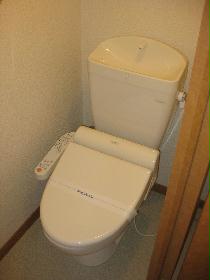 Toilet. Toilet with hot toilet seat