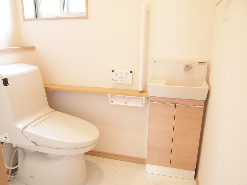 Other Equipment. 1F standard toilet. Washlet, With handrail heating toilet seat is friendly to natural living person. Always clean feel have also attached window