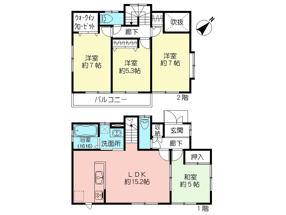 Floor plan. 26,800,000 yen, 4LDK, Land area 116.2 sq m , Building area 93.57 sq m floor plan