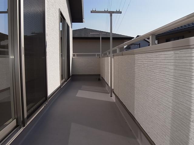 Balcony. South balcony that spans two rooms