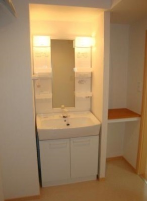 Washroom. Independent wash basin with a shampoo dresser