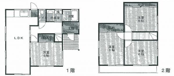 Floor plan. 8.4 million yen, 4LDK, Land area 132.25 sq m , Building area 73.69 sq m