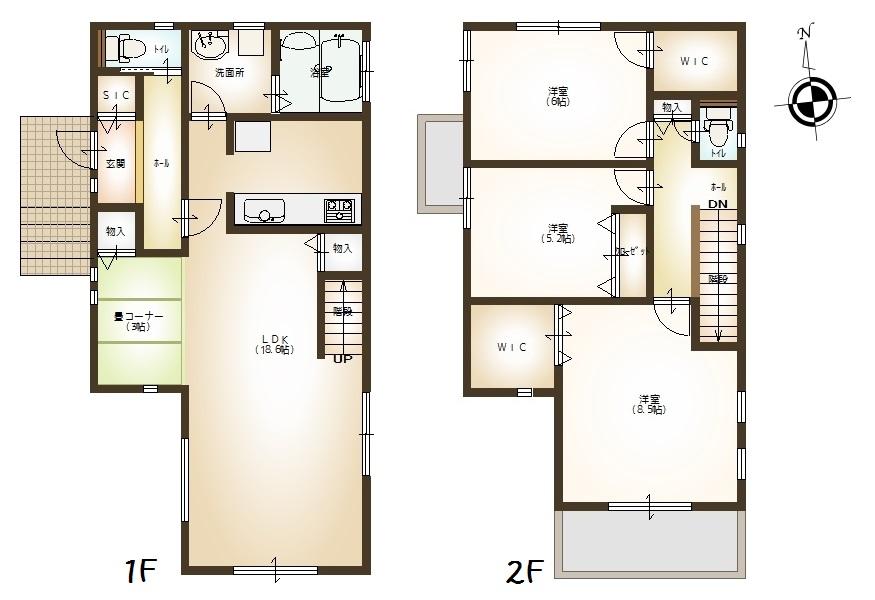 Building plan example (floor plan). Reference example plan