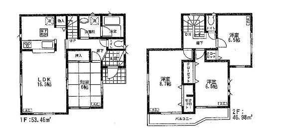 Floor plan. 23.8 million yen, 4LDK, Land area 132.59 sq m , Building area 100.44 sq m