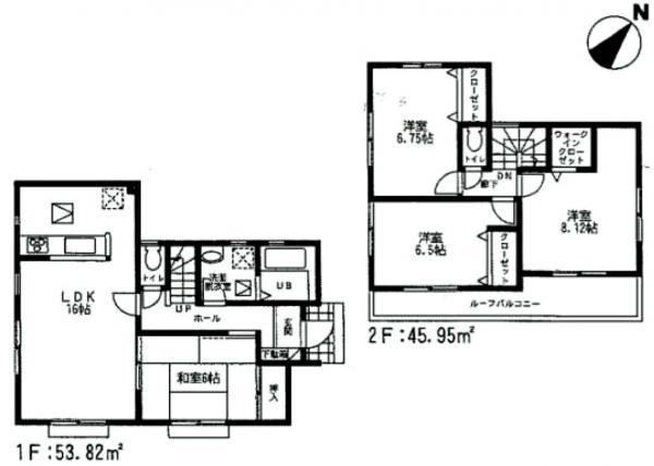 Floor plan. 16.8 million yen, 4LDK, Land area 196.88 sq m , Building area 99.77 sq m