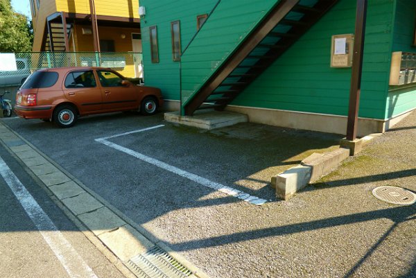 Parking lot. Flat parking
