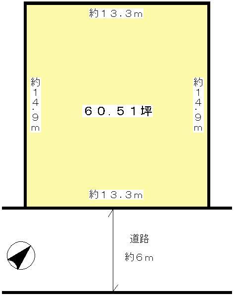 Compartment figure. Land price 17,900,000 yen, Land area 200.06 sq m