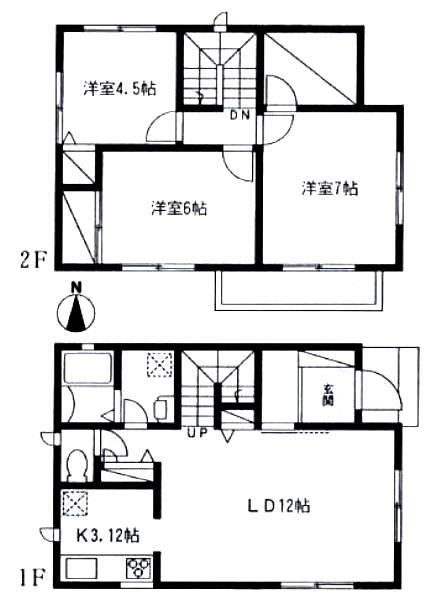 Floor plan. 25 million yen, 3LDK, Land area 337.65 sq m , Building area 84.28 sq m