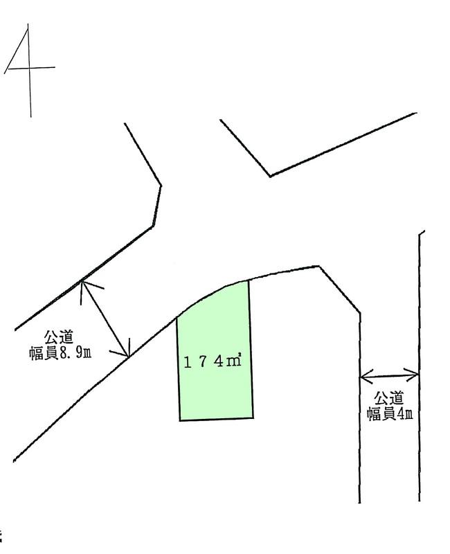 Compartment figure. Land price 11.5 million yen, Land area 174.48 sq m site (September 2013) Shooting