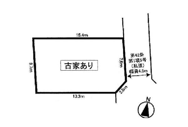 Compartment figure. Land price 11.5 million yen, Land area 147.04 sq m