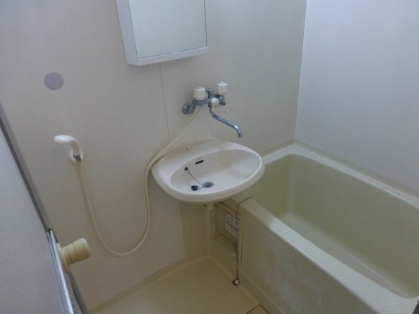 Bath. Bathroom with wash basin