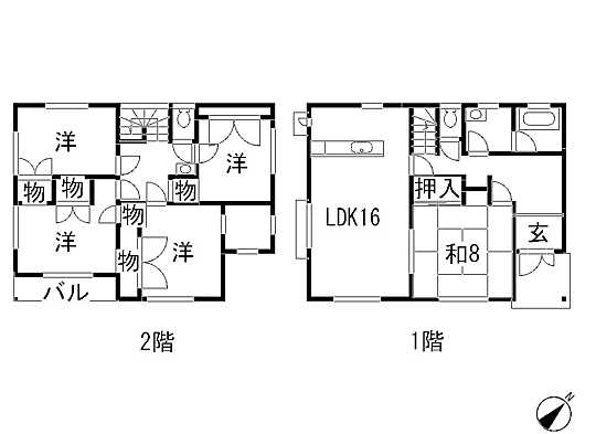 Floor plan. 23.6 million yen, 5LDK, Land area 251.46 sq m , Building area 144 sq m