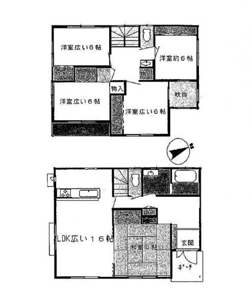 Floor plan. 23.6 million yen, 5LDK, Land area 251.46 sq m , Building area 144 sq m floor plan