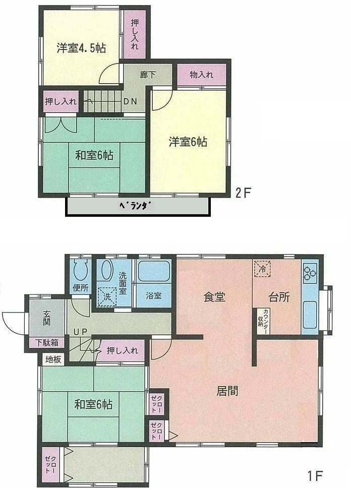 Floor plan. 11.8 million yen, 4LDK, Land area 239.58 sq m , Building area 99.34 sq m