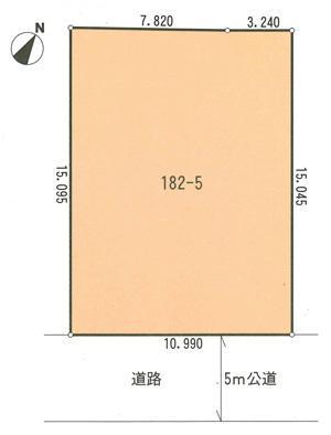 Compartment figure. Land price 8.9 million yen, Land area 165.92 sq m