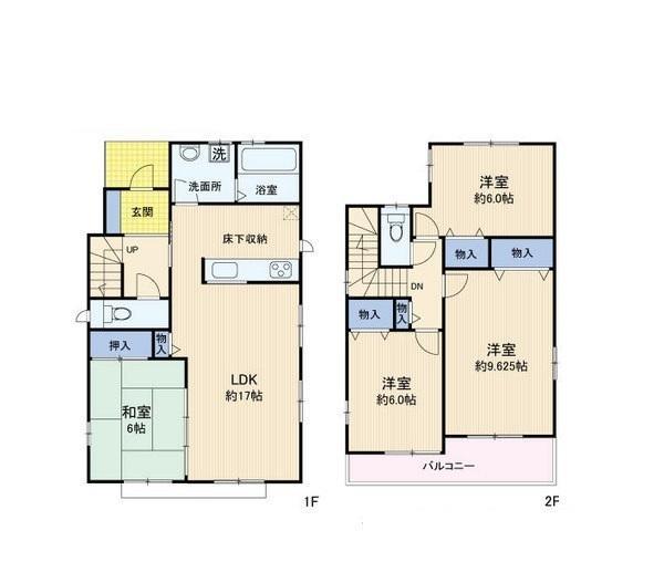 Floor plan. 25,800,000 yen, 4LDK, Land area 171.34 sq m , It is a building area of ​​103.71 sq m floor plan