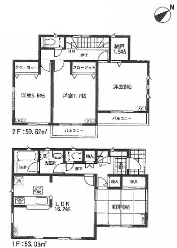 Floor plan. 20.8 million yen, 4LDK, Land area 165.65 sq m , Warm floor plan of the building area 103.67 sq m Zenshitsuminami direction!