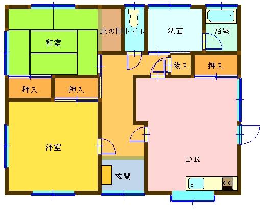 Floor plan. 11.8 million yen, 2DK, Land area 333.64 sq m , Building area 66.24 sq m