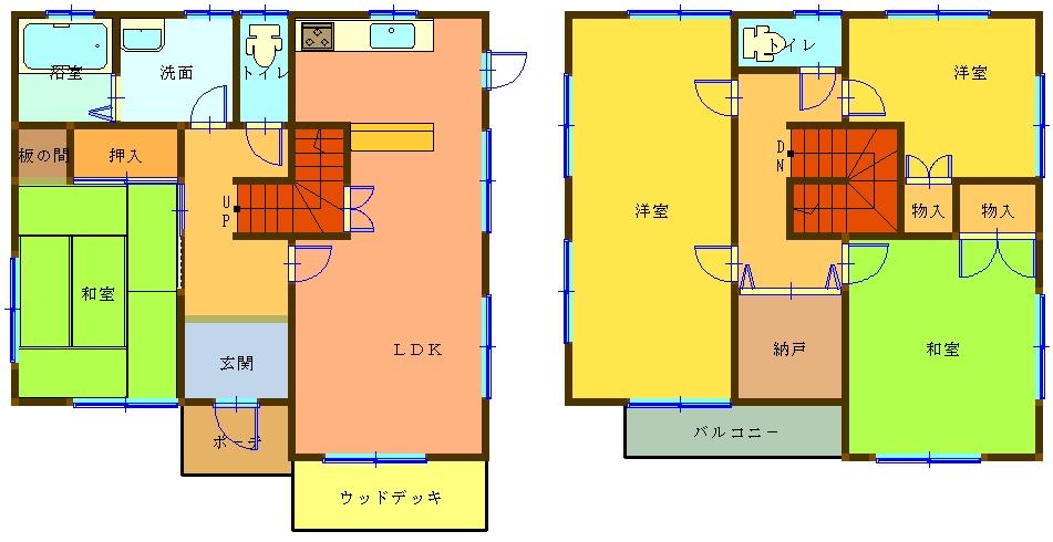 Floor plan. 20.5 million yen, 4LDK + S (storeroom), Land area 142.03 sq m , Building area 126 sq m now, It is a popular 4LDK. Peace of mind even in a large family! !
