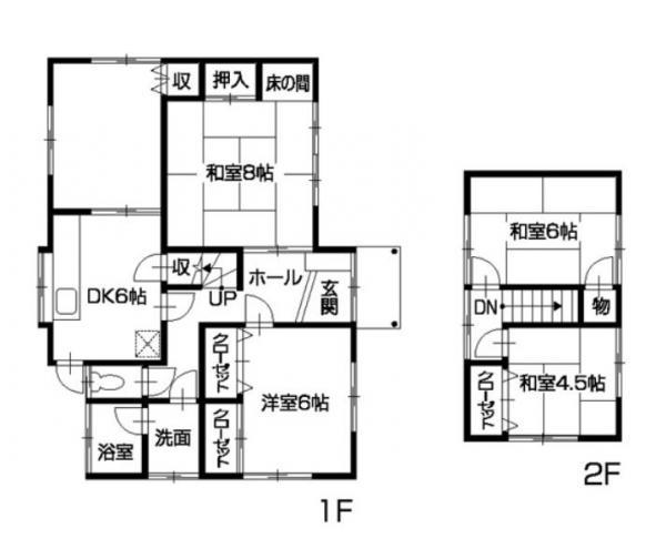 Floor plan. 13.8 million yen, 4LDK, Land area 211.09 sq m , Building area 98.49 sq m