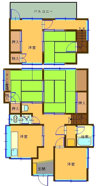 Floor plan. 9.8 million yen, 5DK, Land area 151.15 sq m , Building area 82.37 sq m