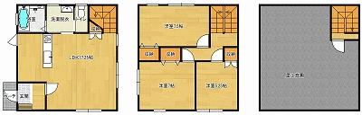 Floor plan. 19,800,000 yen, 3LDK, Land area 183.21 sq m , Building area 86.91 sq m
