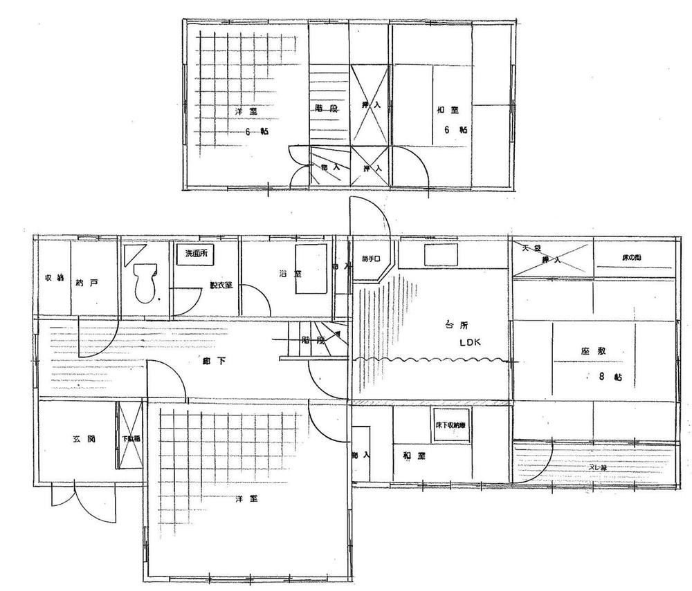 Floor plan. 10.5 million yen, 4LDK, Land area 372.79 sq m , Building area 119.84 sq m