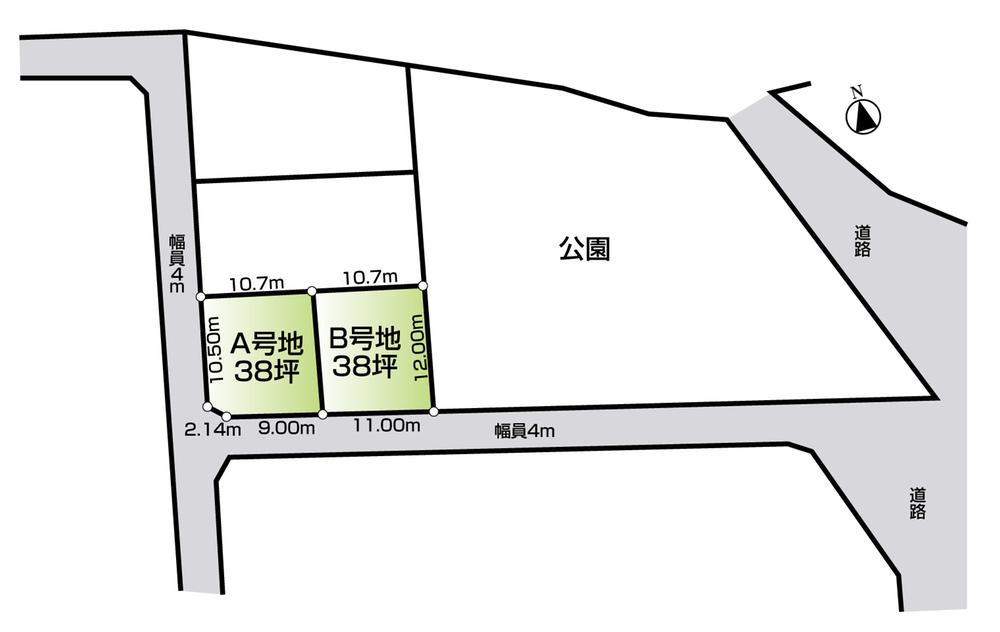 Compartment figure. Land price 10,260,000 yen, Land area 125.73 sq m